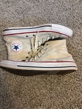 Women’s Converse All Star High Top Sneakers White Size 10